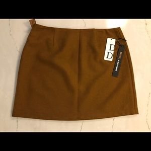 Dalia Collection Wool Blend Skirt